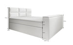 Lade das Bild in den Galerie-Viewer, Carito Boxspringbett mit TV-Lift, USB-Anschluss und Geräumigem Stauraum
