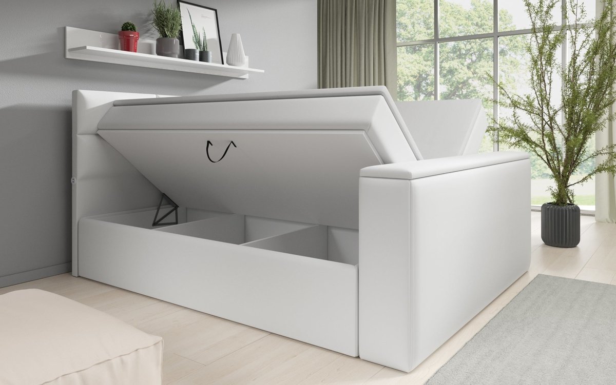 Carito Boxspringbett mit TV-Lift, USB-Anschluss und Geräumigem Stauraum