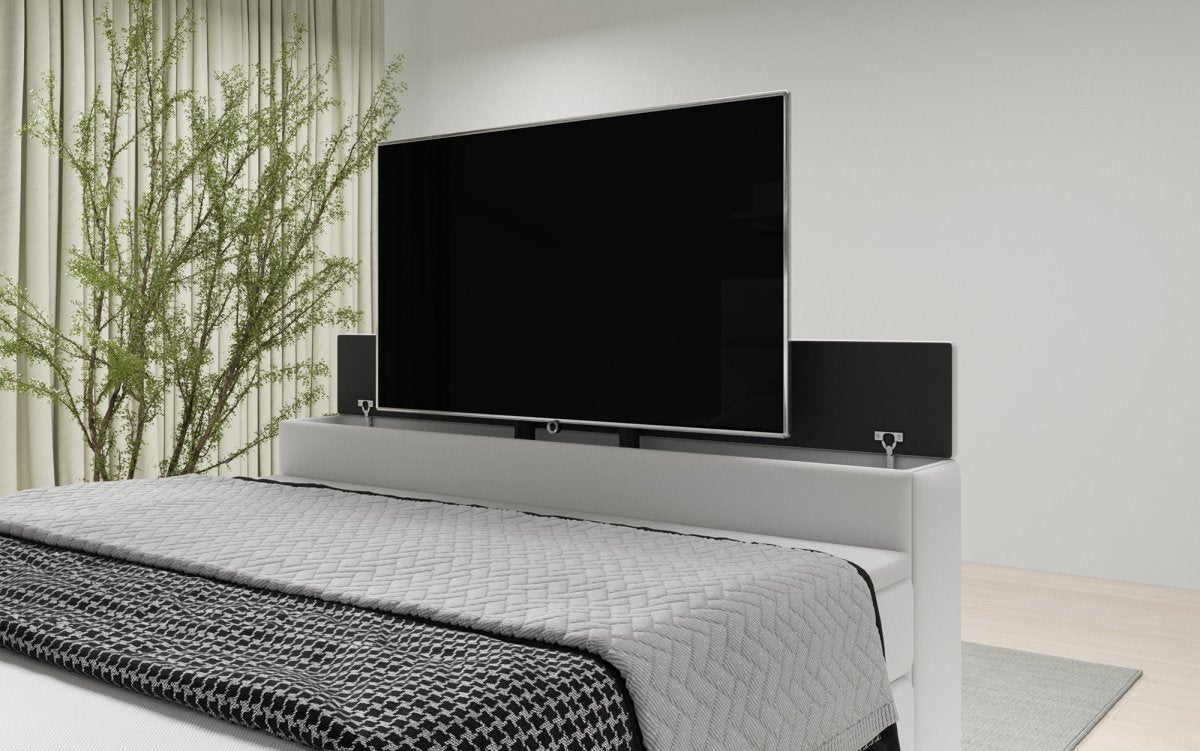 Carito Boxspringbett mit TV-Lift, USB-Anschluss und Geräumigem Stauraum