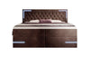 Carlotta Boxspringbett: Luxuriöses Samtbett mit LED, Stauraum und USB-Anschluss