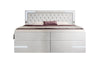 Carlotta Boxspringbett: Luxuriöses Samtbett mit LED, Stauraum und USB-Anschluss