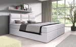 Lade das Bild in den Galerie-Viewer, Luxuriöses Boxspringbett Carre mit USB-Anschluss: Höchster Komfort, Stil &amp; Praktische Ladefunktion
