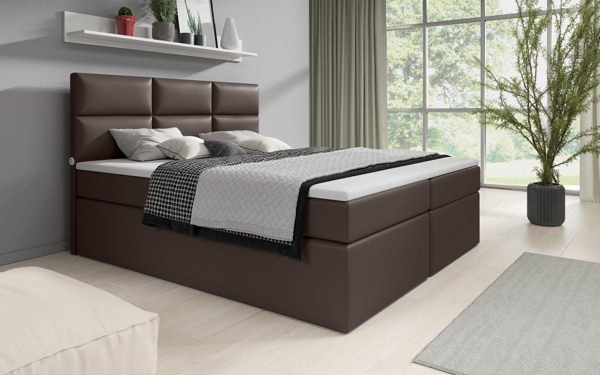 Luxuriöses Boxspringbett Carre mit USB-Anschluss: Höchster Komfort, Stil & Praktische Ladefunktion