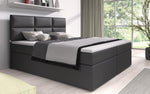 Lade das Bild in den Galerie-Viewer, Luxuriöses Boxspringbett Carre mit USB-Anschluss: Höchster Komfort, Stil &amp; Praktische Ladefunktion
