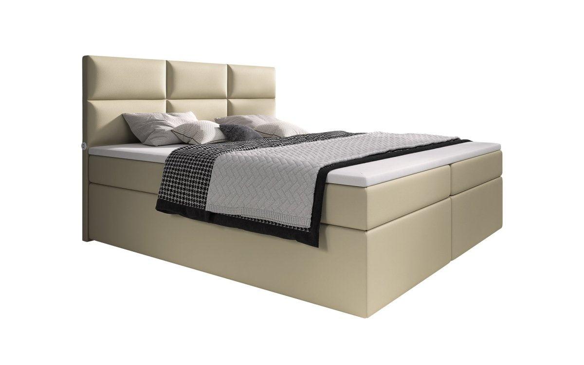 Luxuriöses Boxspringbett Carre mit USB-Anschluss: Höchster Komfort, Stil & Praktische Ladefunktion