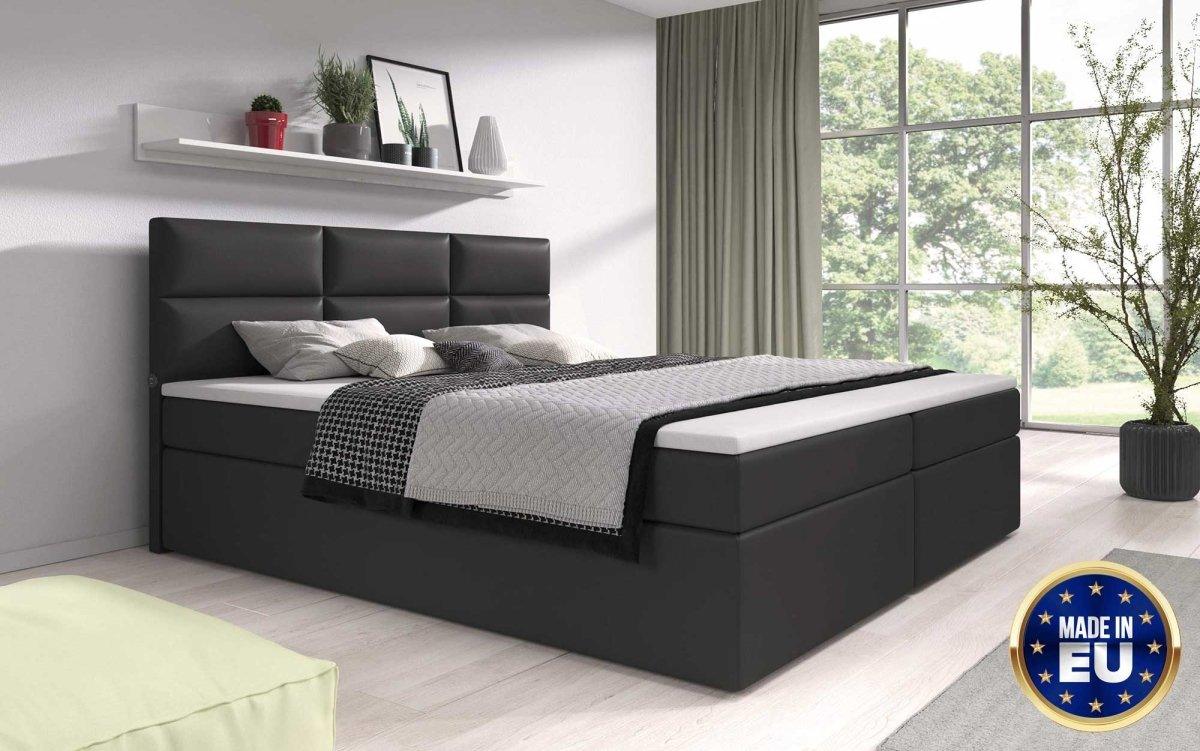 Luxuriöses Boxspringbett Carre mit USB-Anschluss: Höchster Komfort, Stil & Praktische Ladefunktion