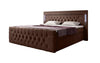 Luxuriöses Boxspringbett Charme mit LED, USB, Stauraum, Komfort Matratze