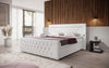 Luxuriöses Boxspringbett Charme mit LED, USB, Stauraum, Komfort Matratze