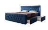 Luxuriöses Boxspringbett Charme mit LED, USB, Stauraum, Komfort Matratze