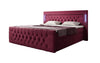 Luxuriöses Boxspringbett Charme mit LED, USB, Stauraum, Komfort Matratze