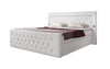 Luxuriöses Boxspringbett Charme mit LED, USB, Stauraum, Komfort Matratze