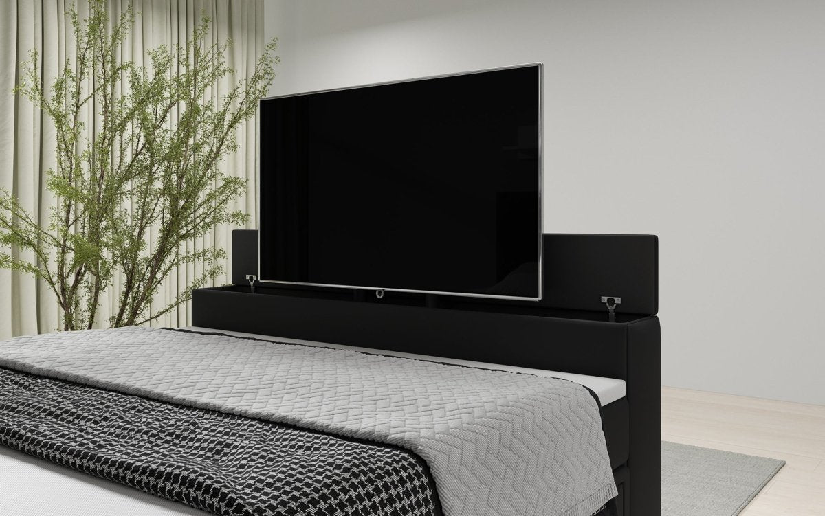 Luxus Citaro Boxspringbett mit Integriertem TV-Lift, USB-Anschluss und Stauraum