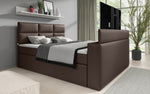 Lade das Bild in den Galerie-Viewer, Luxus Citaro Boxspringbett mit Integriertem TV-Lift, USB-Anschluss und Stauraum
