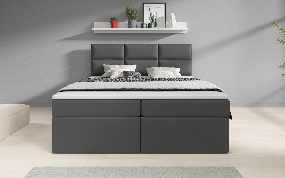 Boxspringbett Citaro mit USB-Anschluss und Stauraum – Luxuriöser Schlafkomfort Modernes Design