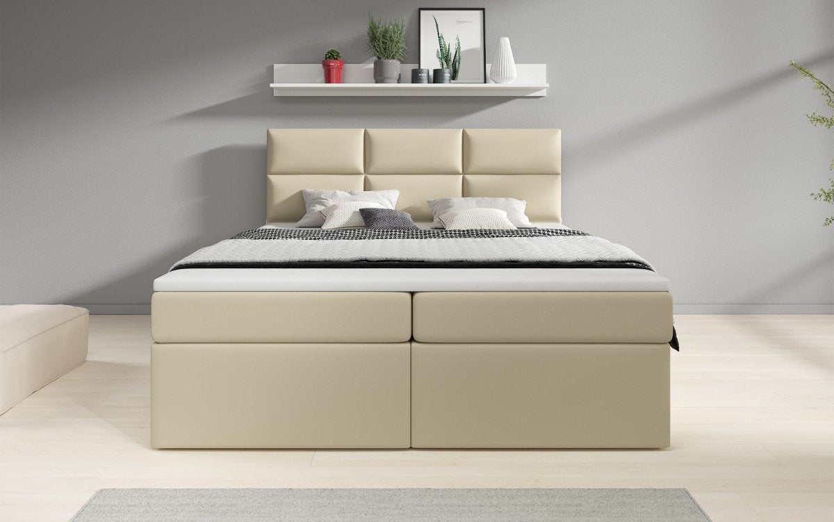 Boxspringbett Citaro mit USB-Anschluss und Stauraum – Luxuriöser Schlafkomfort Modernes Design