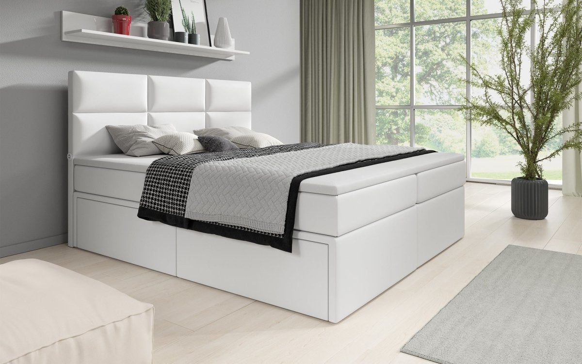 Boxspringbett Citaro mit USB-Anschluss und Stauraum – Luxuriöser Schlafkomfort Modernes Design