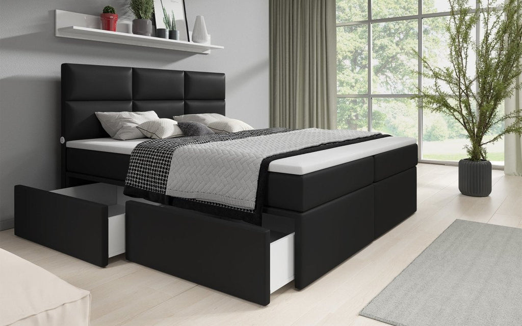 Boxspringbett Citaro mit USB-Anschluss und Stauraum – Luxuriöser Schlafkomfort Modernes Design