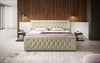 Luxuriöses Boxspringbett Diva: Modern, Komfortabel mit USB, LED und Stauraum