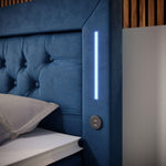 Lade das Bild in den Galerie-Viewer, Luxuriöses Boxspringbett Diva: Modern, Komfortabel mit USB, LED und Stauraum
