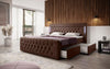 Luxuriöses Boxspringbett Diva: Modern, Komfortabel mit USB, LED und Stauraum
