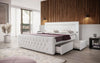 Luxuriöses Boxspringbett Diva: Modern, Komfortabel mit USB, LED und Stauraum