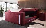 Lade das Bild in den Galerie-Viewer, Divalo Luxus Boxspringbett mit integriertem TV-Lift und cleverem Stauraum
