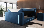 Lade das Bild in den Galerie-Viewer, Divalo Luxus Boxspringbett mit integriertem TV-Lift und cleverem Stauraum
