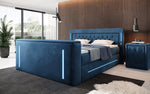 Lade das Bild in den Galerie-Viewer, Divalo Luxus Boxspringbett mit integriertem TV-Lift und cleverem Stauraum

