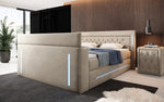 Lade das Bild in den Galerie-Viewer, Divalo Luxus Boxspringbett mit integriertem TV-Lift und cleverem Stauraum
