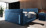 Lade das Bild in den Galerie-Viewer, Divalo Luxus Boxspringbett mit integriertem TV-Lift und cleverem Stauraum
