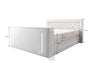 Divalo Luxus Boxspringbett mit integriertem TV-Lift und cleverem Stauraum