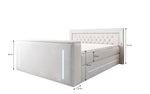 Lade das Bild in den Galerie-Viewer, Divalo Luxus Boxspringbett mit integriertem TV-Lift und cleverem Stauraum
