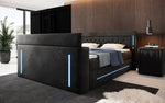 Lade das Bild in den Galerie-Viewer, Divalo Luxus Boxspringbett mit integriertem TV-Lift und cleverem Stauraum
