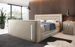 Lade das Bild in den Galerie-Viewer, Divalo Luxus Boxspringbett mit integriertem TV-Lift und cleverem Stauraum
