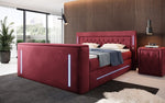 Lade das Bild in den Galerie-Viewer, Divalo Luxus Boxspringbett mit integriertem TV-Lift und cleverem Stauraum
