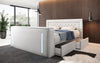 Divaneo Luxus Boxspringbett: Integrierter TV-Lift, Stauraum, Optimaler Schlafkomfort