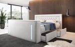 Lade das Bild in den Galerie-Viewer, Divaneo Luxus Boxspringbett: Integrierter TV-Lift, Stauraum, Optimaler Schlafkomfort
