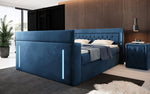 Lade das Bild in den Galerie-Viewer, Divaneo Luxus Boxspringbett: Integrierter TV-Lift, Stauraum, Optimaler Schlafkomfort
