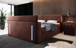 Lade das Bild in den Galerie-Viewer, Divaneo Luxus Boxspringbett: Integrierter TV-Lift, Stauraum, Optimaler Schlafkomfort
