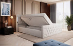 Lade das Bild in den Galerie-Viewer, Elegantes Boxspringbett mit LED-Beleuchtung, USB-Anschluss und praktischem Stauraum
