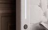 Elegantes Boxspringbett mit LED-Beleuchtung, USB-Anschluss und praktischem Stauraum