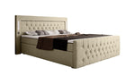 Lade das Bild in den Galerie-Viewer, Elegantes Boxspringbett mit LED-Beleuchtung, USB-Anschluss und praktischem Stauraum
