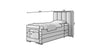 Liano Luxus Boxspringbett elektrisch verstellbar, Samt, 90x200 cm, Optimaler Schlafkomfort