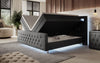 Luxuriöses Elisa Boxspringbett: LED-Beleuchtung, Stauraum, Komfort, modernes Design