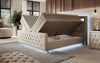 Luxuriöses Elisa Boxspringbett: LED-Beleuchtung, Stauraum, Komfort, modernes Design