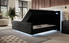 Luxuriöses Elisa Boxspringbett: LED-Beleuchtung, Stauraum, Komfort, modernes Design
