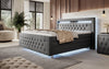 Luxuriöses Elisa Boxspringbett: LED-Beleuchtung, Stauraum, Komfort, modernes Design