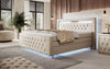 Luxuriöses Elisa Boxspringbett: LED-Beleuchtung, Stauraum, Komfort, modernes Design