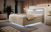 Luxuriöses Elisa Boxspringbett: LED-Beleuchtung, Stauraum, Komfort, modernes Design