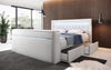 Luxuriöses Boxspringbett Jupiter: TV-Lift, RGB-Beleuchtung & Geräumiger Stauraum